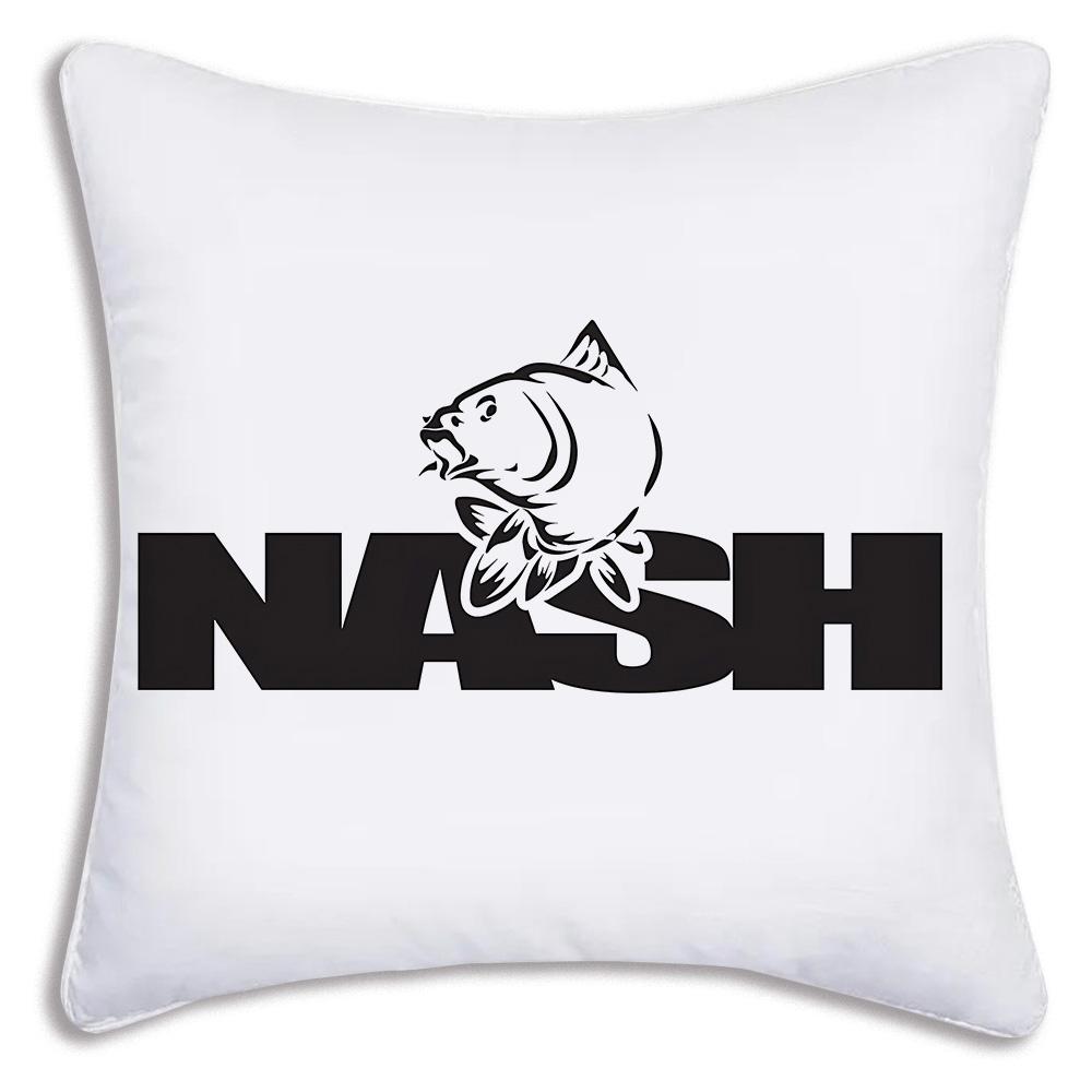 Наволочки Cool Nash Fishing Логотип Декоративные для дивана Домашние Двусторонние Короткий плюш Милая наволочка для подушки