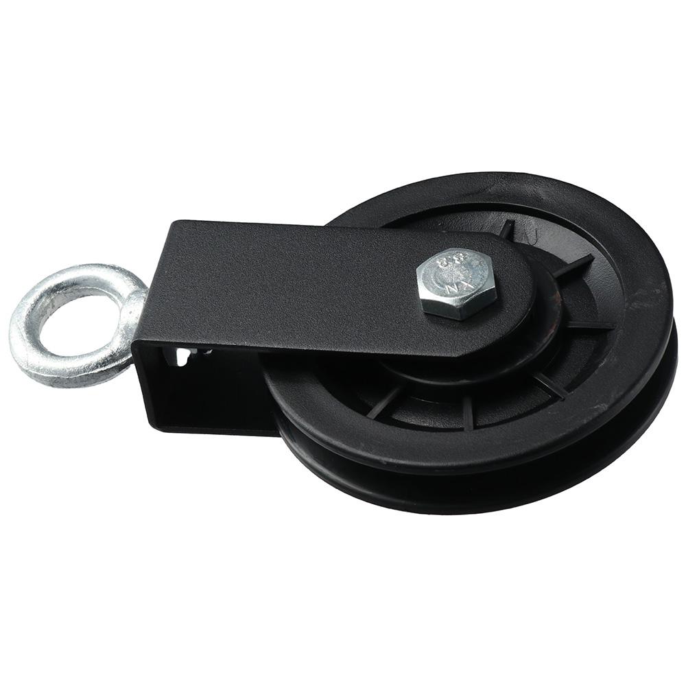 Aluminum Alloy Bracket Pulley Black Lifting Roller 360 Rotation Cable Pulley DIY Home Projects