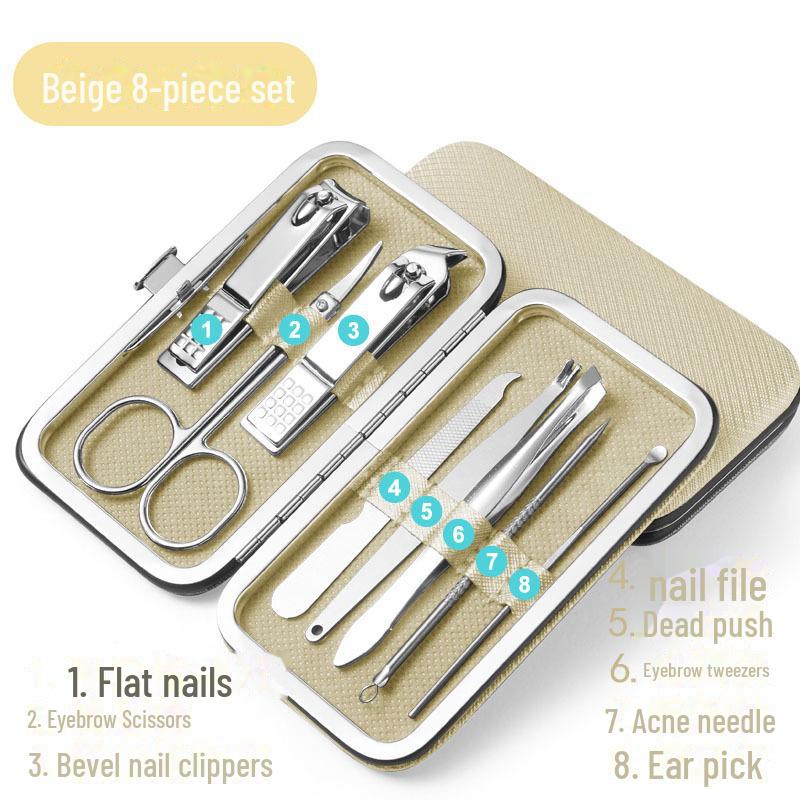 Набор из щипчиков и ножниц из нержавеющей стали для ухода за руками и ногами