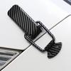 2pcs Car Modification Rear Trunk Pull Buckle Fixed Pull Buckle Bumper Carbon Fiber Lock Repair Gap Decoration