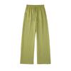 Za2024 Summer New Product Women's Clothes Drawstring Elastic Waist Linen Wide Leg Casual Straight Pants 9929040 401