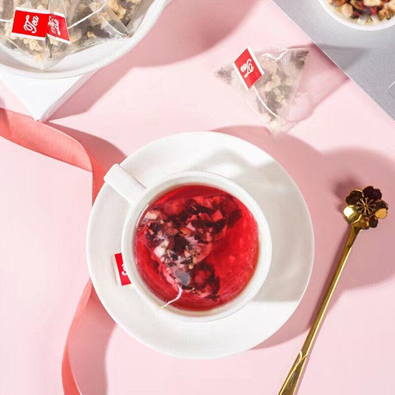 Черничный фруктовый чай Сладкий и фруктовый шелковичный чай с жасмином и цветком богини в пакетиках