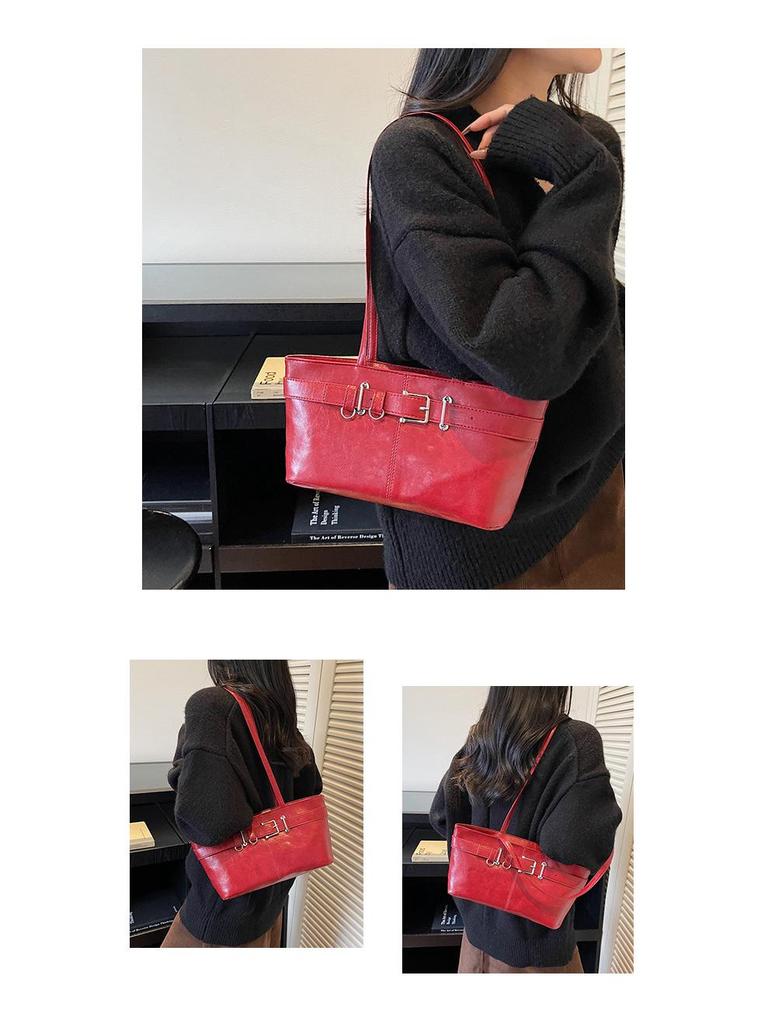 Женская ретро-сумка-тоут большой вместимости - Осень/Зима 2025 Универсальная сумка на плечо и подмышку для моды и поездок на работу