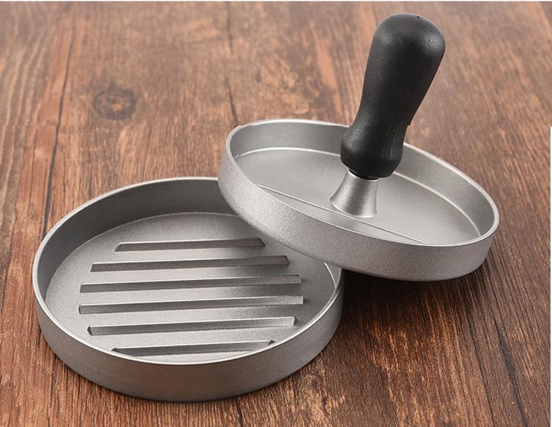 Высококачественный круглый пресс для гамбургеров из алюминиевого сплава, 11 см, гамбургер, мясо, говядина, гриль, пресс для бургеров, кухонная форма для еды