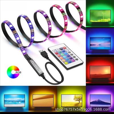 USB Bluetooth 5050 RGB светодиодная лента - 5 В низкое напряжение, красочное атмосферное освещение для фона стены за телевизором