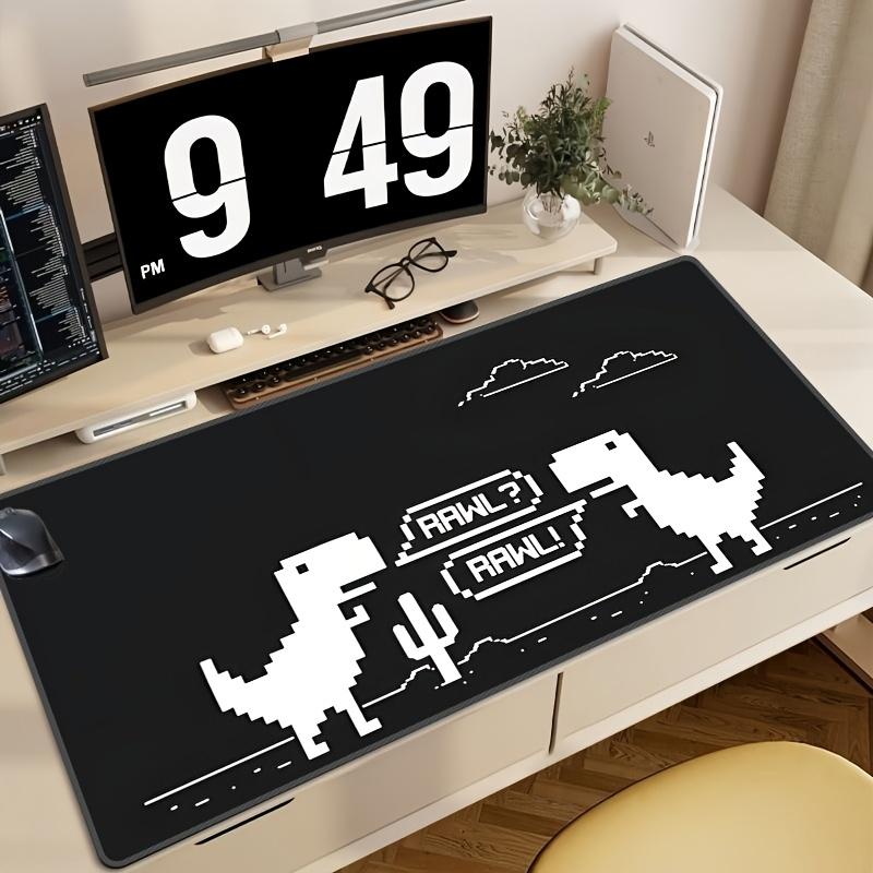 Dinosaur Pattern XXL Mouse Pad Rubber Non-Slip Desk Mat Coffee Shop Playmat Computer Accessories Keyboard Rug Desktop Mouse Mat