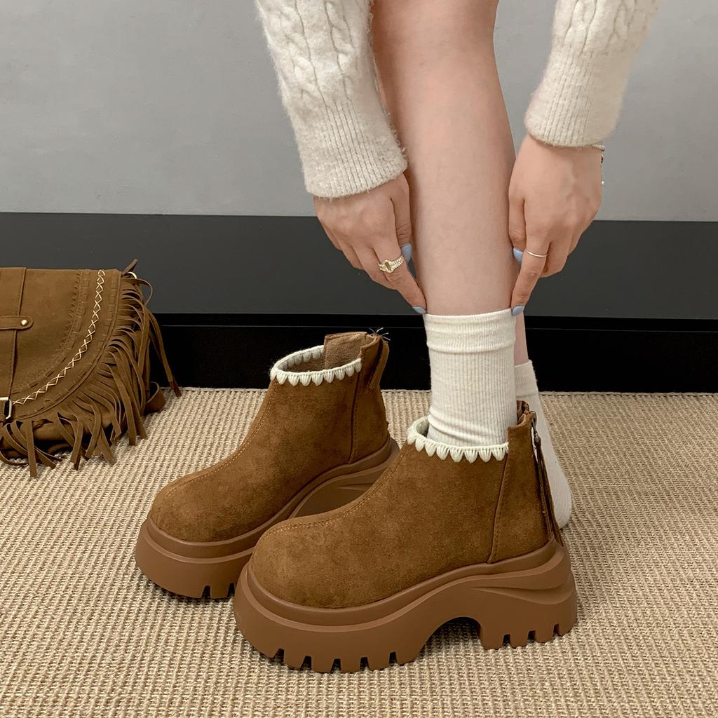 Ботинки Мартина на толстом каблуке и толстой подошве в стиле ретро для фанаток Queen, женские, новые, осень 2025, универсальные зимние короткие ботинки