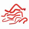 9pcs Red Silicone Auto Radiator Hose Kit for Civic D15 D16 SOHC EGEK 1992?2000