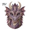 Advanced Quilting Supplies Dragon Patchwork DIY Kit, Pattern Fabric Craft Ready to Use Pack Sewing Project for Adults, Handmade Home Decor Set