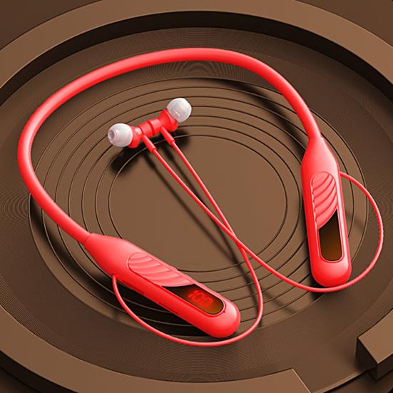 BT-8 Wireless Earbud HiFi Intelligent Noise Reduction LED Digital Display Bluetooth-compatible 5.3 Neckband Stereo