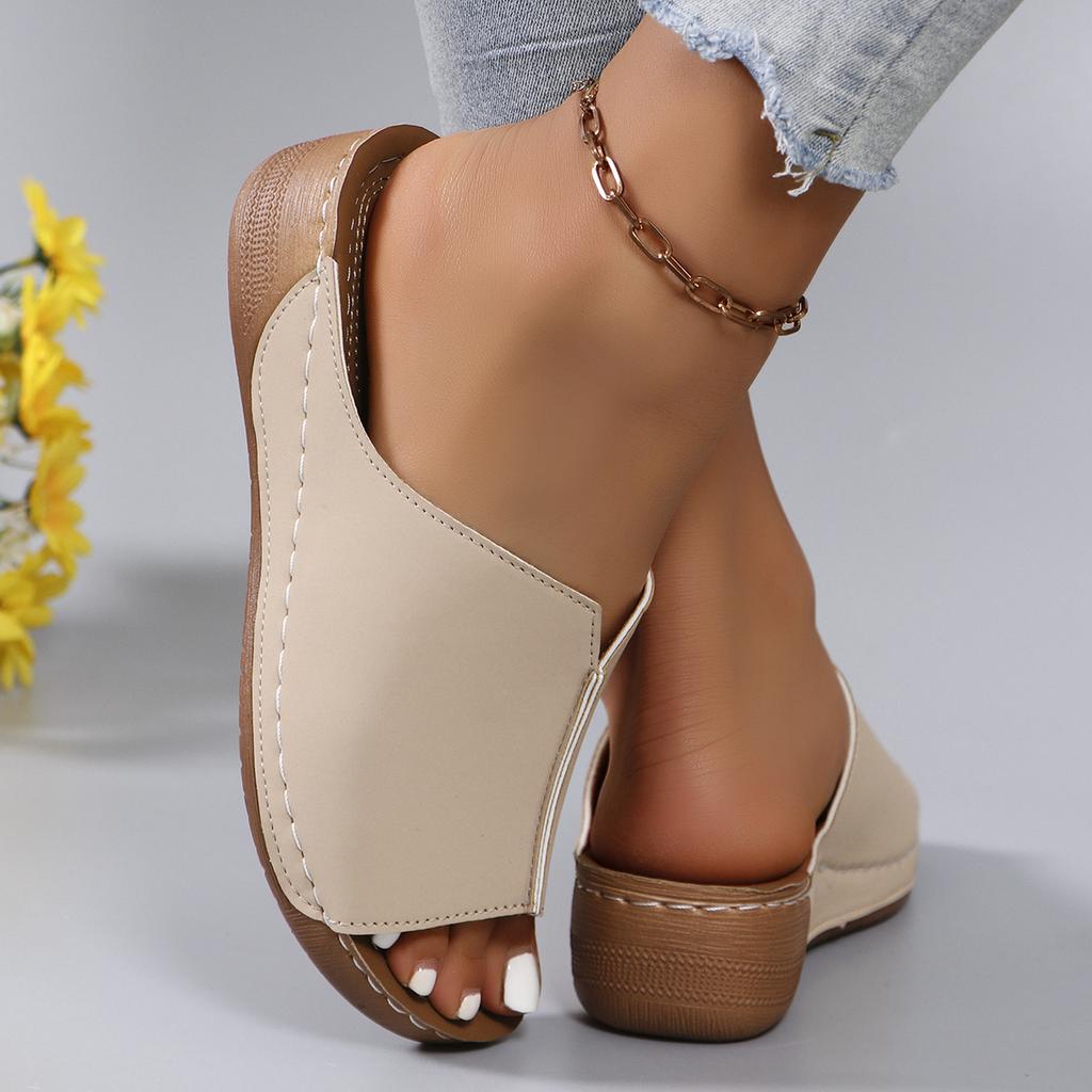 Новые женские босоножки на танкетке с открытым носком, белые летние дышащие удобные сандалии, женская обувь с пряжкой