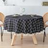 Modern Minimalist Cotton Linen Round Tablecloth Handmade Lace Thickened Table Cloths Simple Waterproof Dustproof No Odor Table Cover