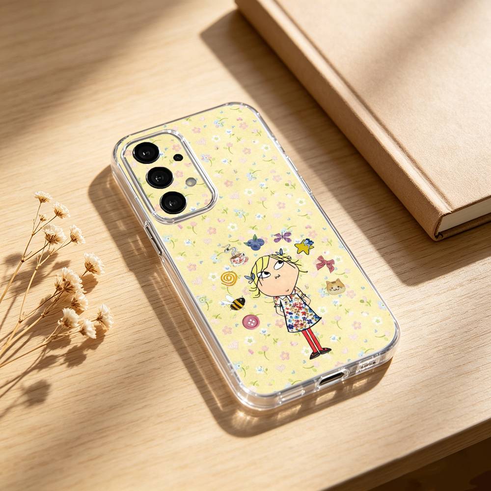 charlie and lola anime phone Case For Samsung S25,24,21,22,23,30,Ultra,20,Plus,Fe,Lite,Note Transparent Cover