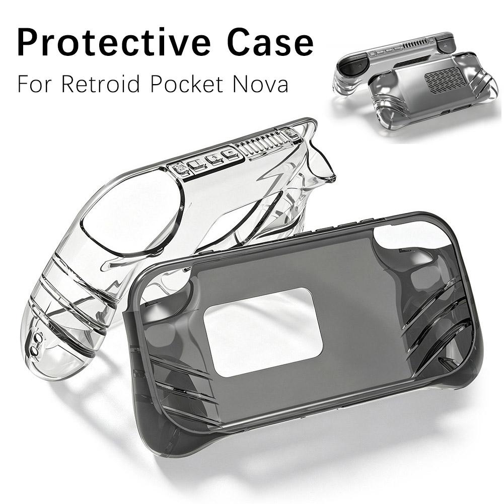 Защитный чехол из ТПУ для Retroid Pocket Nova, прозрачный, с противоскользящей рукояткой, теплоотводящий, ударопрочный