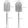 Stainless Steel Stainless Steel Round Pedicure Drill Bit  For Manicure