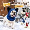 Cute Ear Design Dog Velvet Head Cover Comfortable Dog Headgear Pets Supplies Casual Pet Hat  Winter