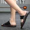 Fashion Men Summer Sandals Youth Slippers Men Design Outside Thick-Soled SandalsHigh Quality Slippers Non-Slip Men Shoes Big Size 48 49