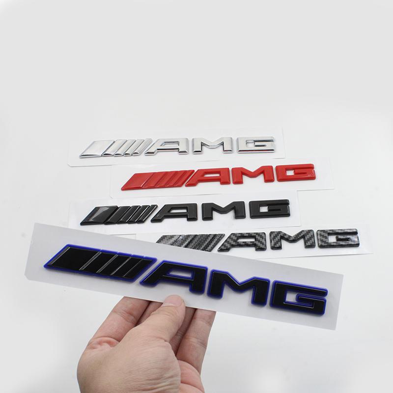 3D ABS AMG Logo Badge Sticker Rear Trunk Emblem Decal High-Quality Car Exterior Styling Accessories