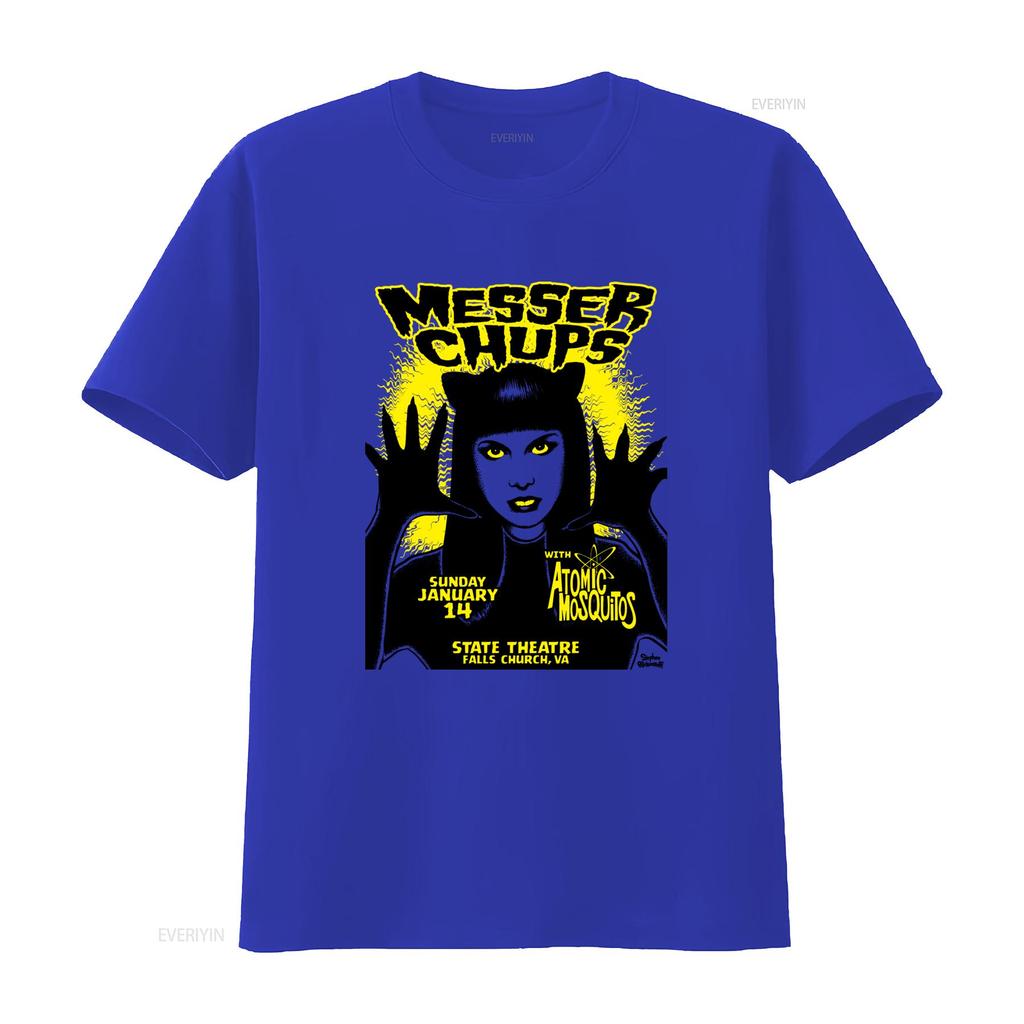 Messer Chups Atomic Mosquitos Концертная Футболка Для Фанатов Хэллоуин Вечеринка Размеры S 5XL винтажная Стиранная с принтом Удобная Повседневная