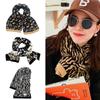 Bib Knitting Wool Scarf Windproof Winter Leopard Print Scarves Ski Motorcycle Scarf Autumn Winter