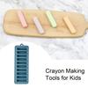 Silicone Chocolate Mold Ice Cube Tray 20ml Capacity Easy Release with Hanging Hole Homemade Crayon Candy Making Tools