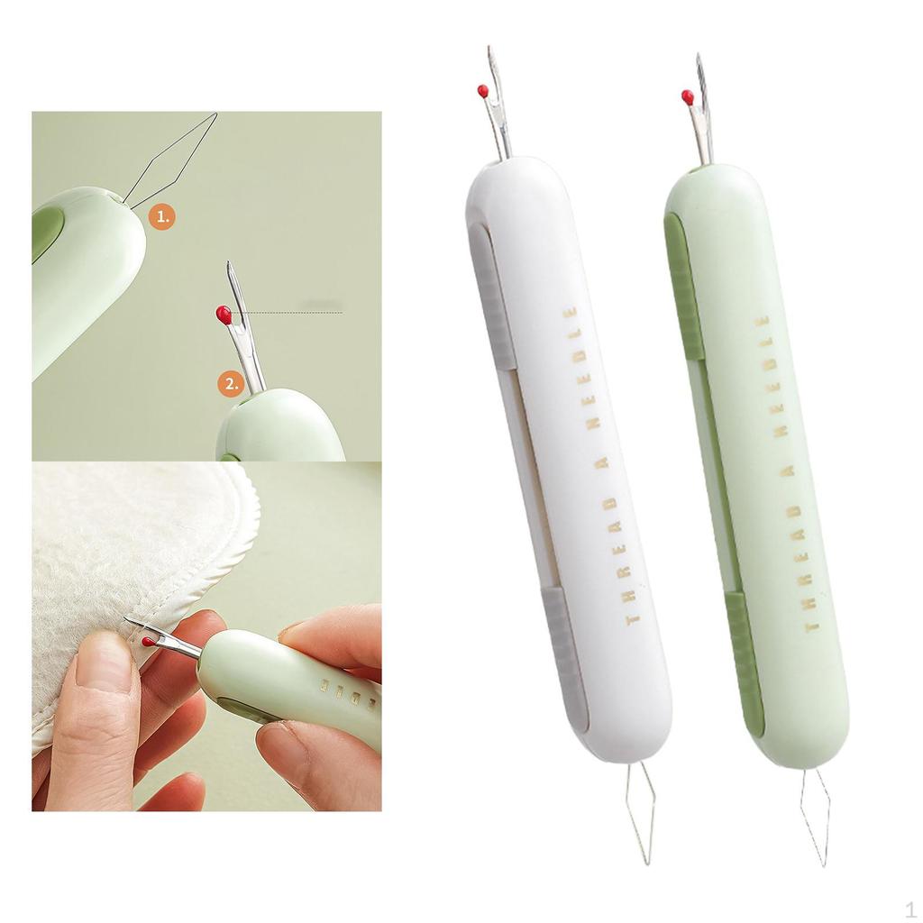 2 Automatic Thread Threader Sewing Undoer Device Portable Easy Clothing Remover for