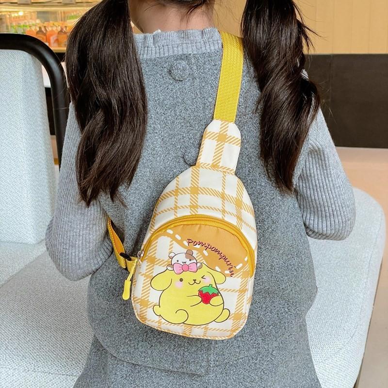 Cute Cartoon Children's Backpack For Girls With Kt Cat And Melody Print Lightweight Design