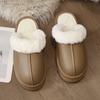 Зимние новые женские хлопковые тапочки, съемные повседневные домашние тапочки на плоской подошве, удобные нескользящие плюшевые теплые хлопковые туфли 2024