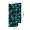 Ink Turquoise and Ochre Wallpaper for Living Room and Bedroom 50x1000