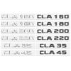 3d ABS Black Car Letters For Mercedes Benz AMG A45 A160 GLA200 CLA180 V8 V12 4MATIC Emblem Badge Logo Sticker Trunk Accessories GW1