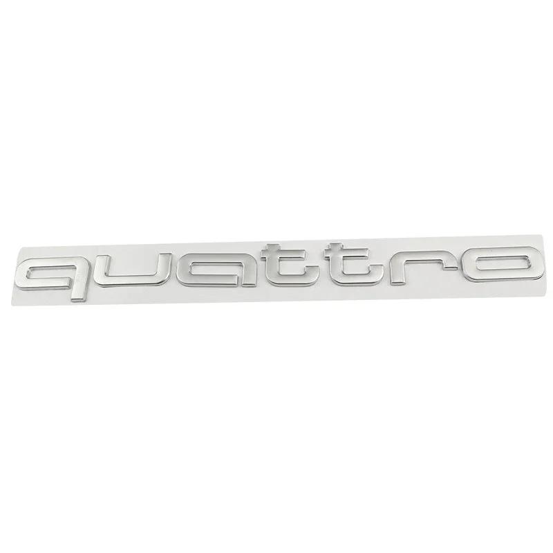 Car Rear Trunk Badge Sticker For a2 Quatrro Q5 Q3 Q2 S3 S5 S6 RS3 RS4 RS5 B6 B5 B2 B7 TT TTS Badge Emblems Auto Accessories