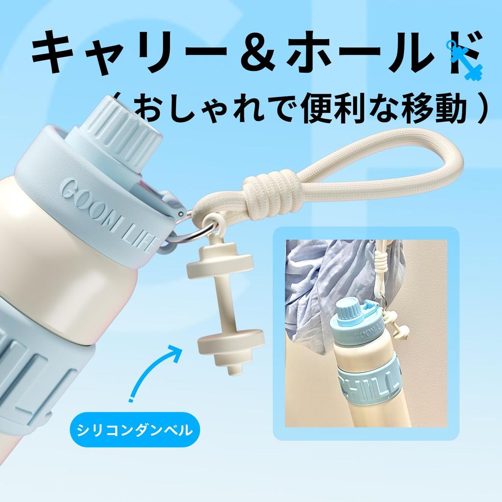 Бутылка для воды GERM объемом 680 мл с изоляцией от холода, бутылка из нержавеющей стали 31603 с трубочкой, большой емкости, с вакуумной изоляцией, бесшовный термос