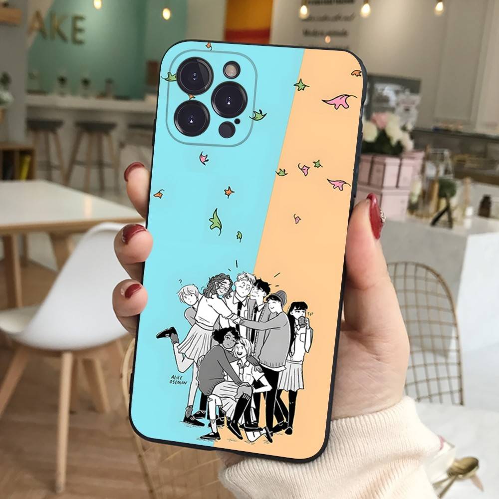 New Heartstopper Anime Phone Case For IPhone 17 16 15 14 13 12 11 Pro Max Plus Soft Black Cover