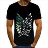 Летняя мужская футболка с короткими рукавами и 3D-принтом