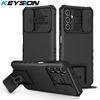 KEYSION Противоударный чехол для Samsung A54 A34 A14 5G, защита объектива слайд-камеры, чехол для телефона с подставкой для Galaxy A14 A34 A54 5G