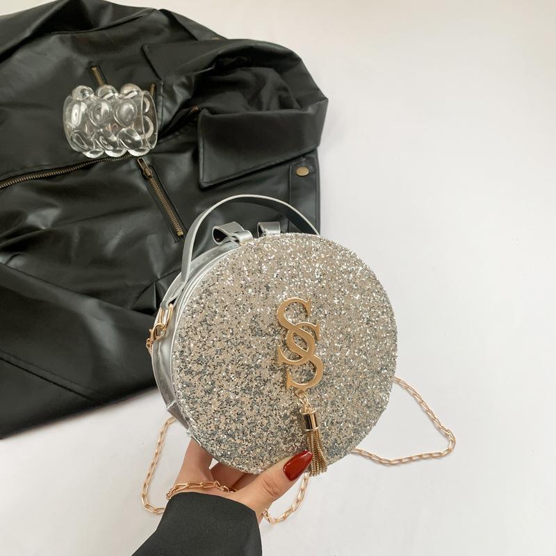 Модная сумка, модная сумка через плечо, простая повседневная женская сумка 2024 года, летняя новая ретро-повседневная маленькая круглая сумка