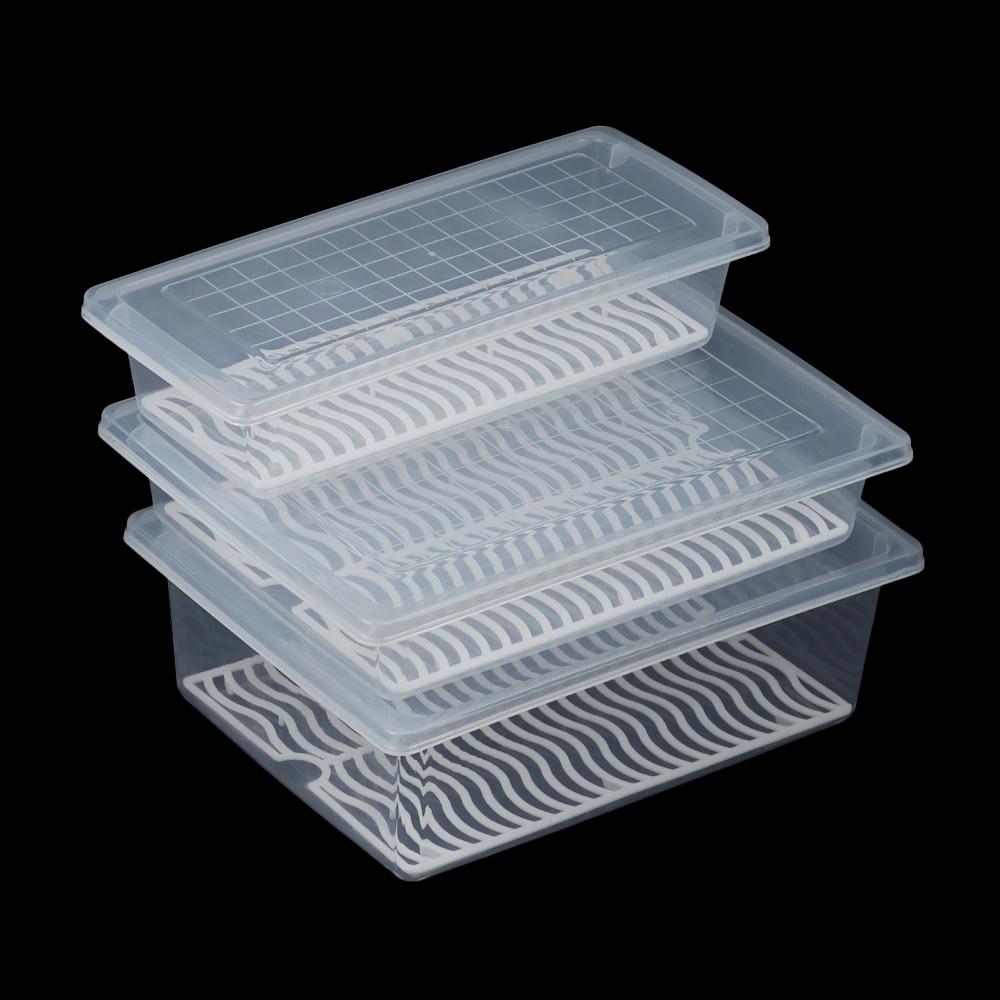 Supplies Vegetable Meat Freezing Food Refrigerator Organizer Drainage Container Drain Storage Box