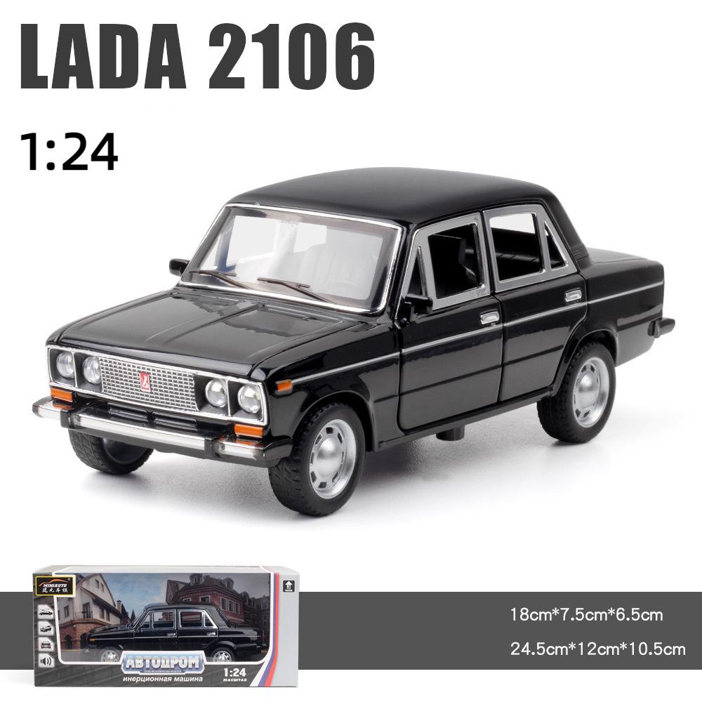 1:24-масштабная модель легкосплавного автомобиля LADA 2106 со световыми и музыкальными эффектами