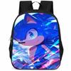 Рюкзак Sonic из ткани Оксфорд большой вместимости 15 дюймов для детей