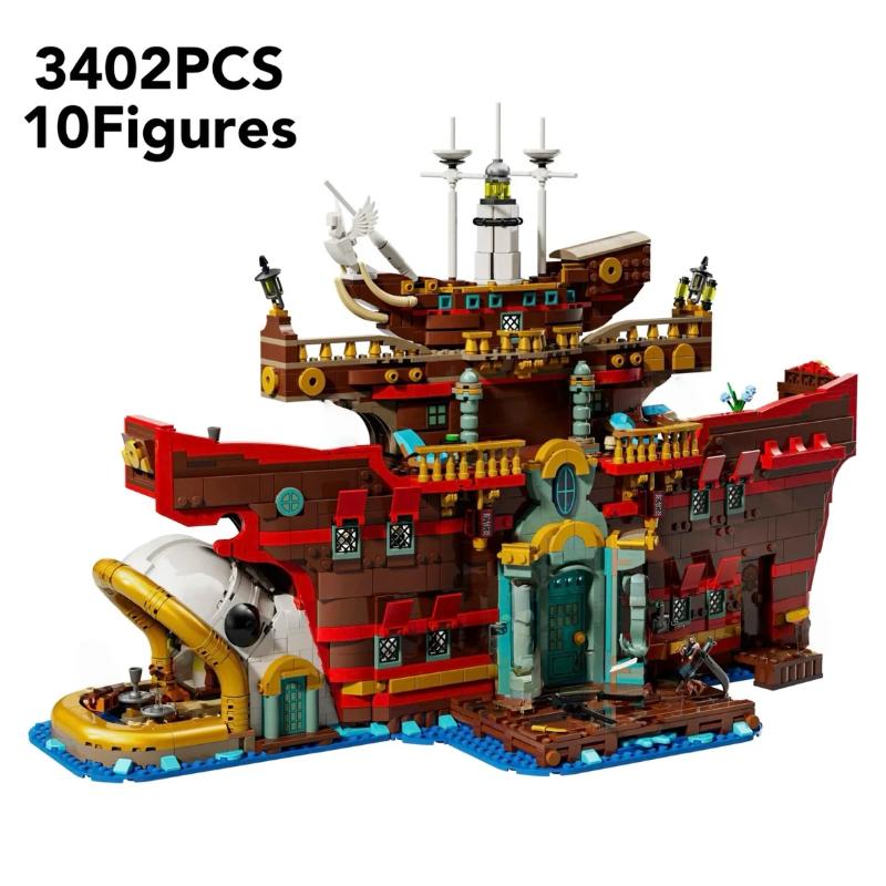 IN STOCK FIT 75640 The Floating Restaurant Model Building Blocks Brick Craft Toys For Kids Adults Birthday Christmas Gifts