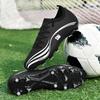 Профессиональные футбольные бутсы Мужские бутсы с шипами Футзальные тренировочные кроссовки Дышащие Ультралегкие Вязаные Бутсы для футбольного поля