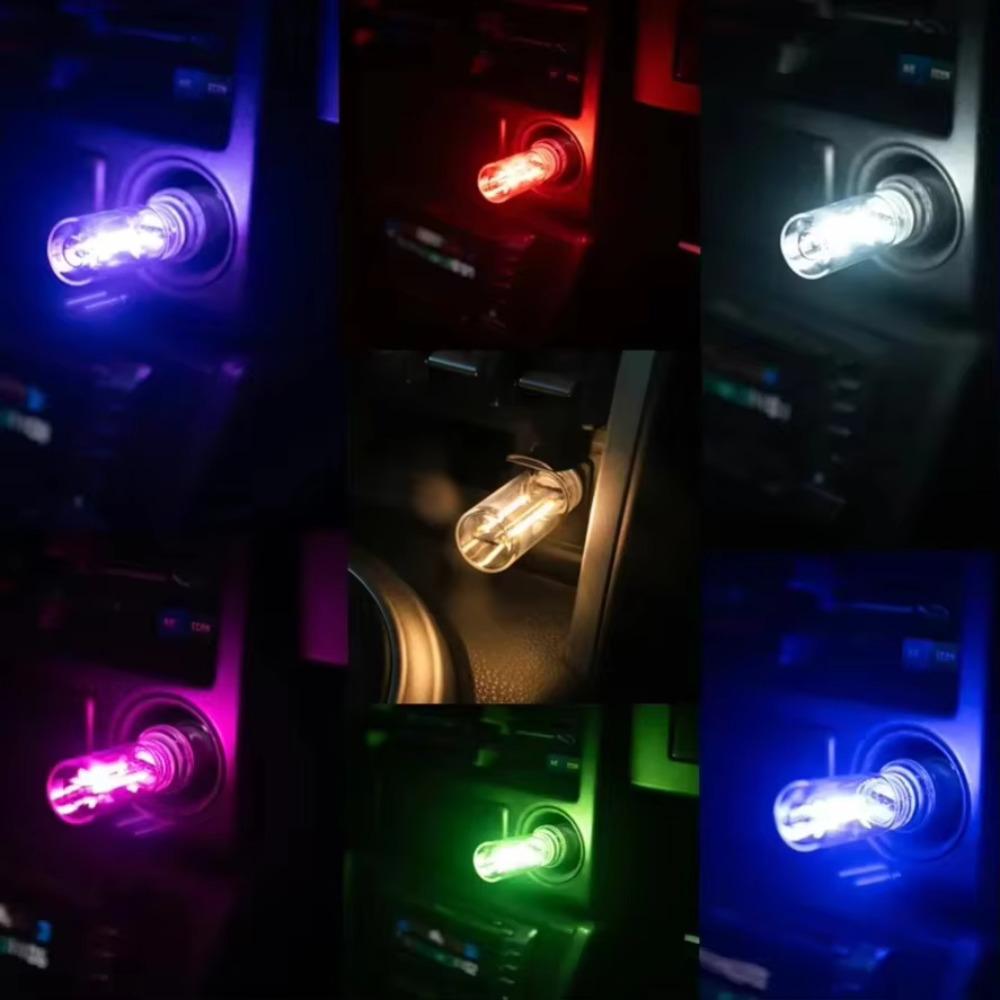 USB ночник цветной 5V сенсорный затемняющий USB-лампочка светодиодная нить накаливания стеклянная ретро-лампочка Эдисона украшение автомобиля защита глаз