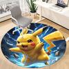 1pcPikachu Electric Office Round Area Rug, Indoor Mat Suitable For Office, Under Office Chairs Bedroom Living Room Home Decor, Room Deco