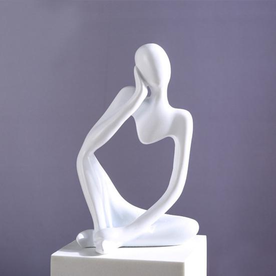 Статуэтка 'Мыслитель' jijijing, Современная абстрактная арт-скульптура, 3D-печатная коллекционная фигурка для декора дома, офиса, книжной полки, рабочего стола