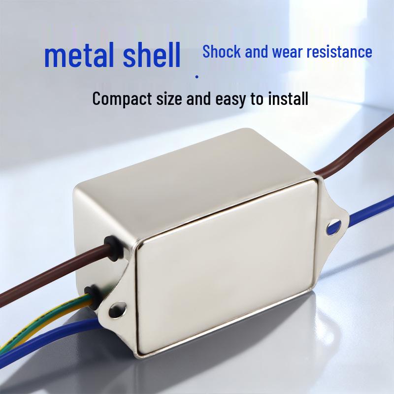 Single-Phase EMI AC Filter A1AW A3BW, 3A-10A, 16A Audio Interference Purifier, Single/Double Stage Lead-Out