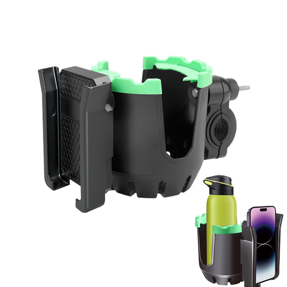 Держатель для напитков для мотоцикла, держатель для бутылки с водой, подставка для телефона, держатель для скутера, крепление для бутылки, 2 в 1, держатель для сотового телефона на руль