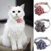 Soft Pet Cat Collar with 3D Flower Buckle Dog Leash New Cats Collar Pet Decorative