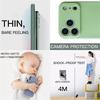 Ультратонкий Нескользящий Чехол Зеленый чехол Для iPhone 17 16 15 14 13 11 12 Pro Max Mini Air Защита Камеры Линза Простой Чехол для Телефона