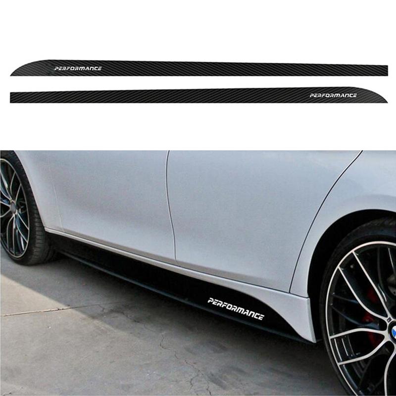 Car Side Skirt Sills Stickers For BMW F30 F31 F32 F33 F15 F16 F10 E60 E61 Carbon Fiber Vinyl Decals Car Body Decoration