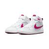 Nike Детские кроссовки Court Borough Mid 2 PS Pure Platinum Pink Prime White Sangria CD7783-006